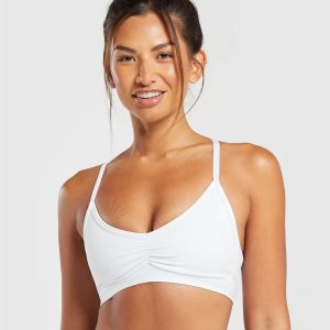 Ruched Strappy Sports Bra