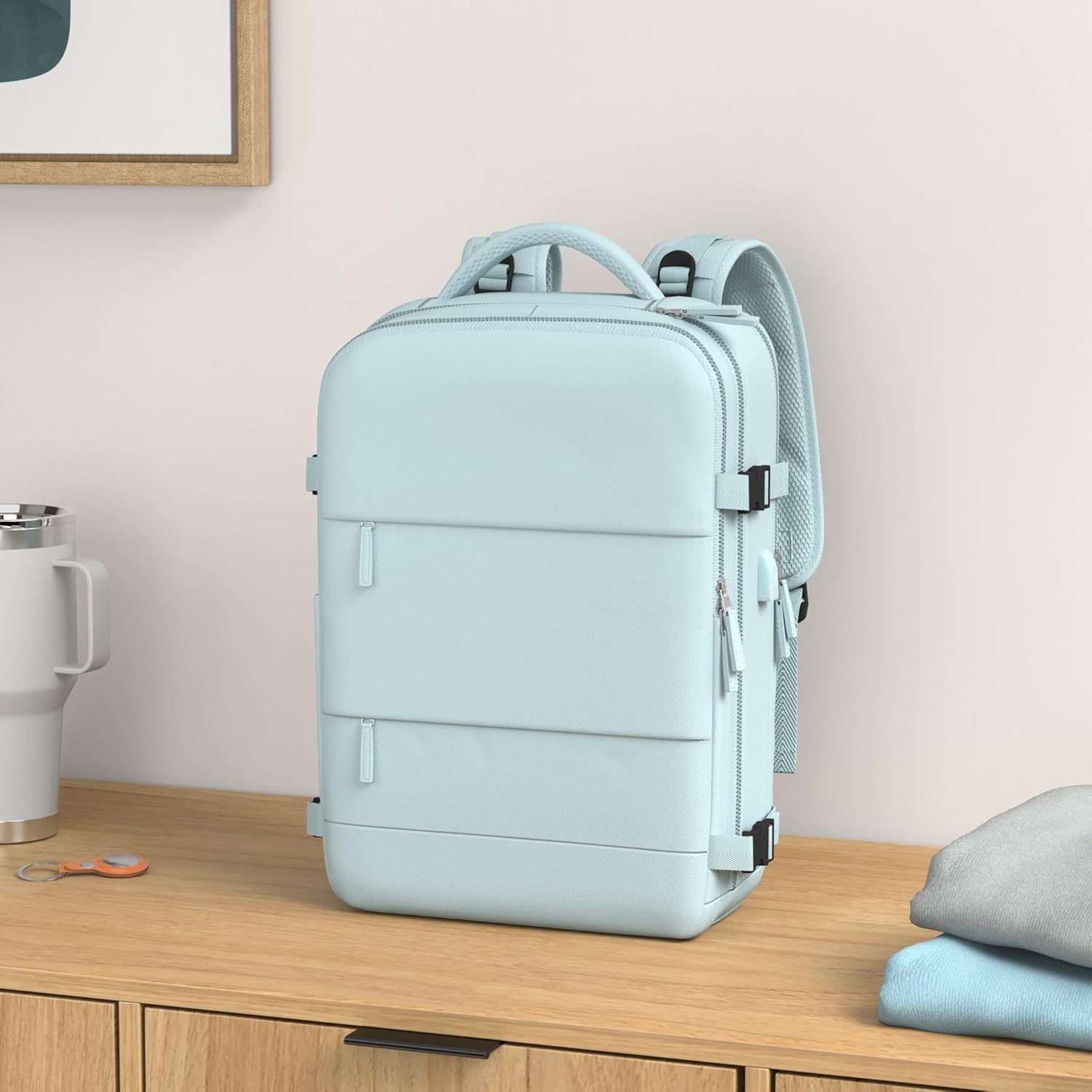 Personal Item Travel Backpack For Women Men Airline Approved Carry On Backpack Flight Approved Waterproof Sports Luggage Backpack Casual Daypack Small Hiking Backpack - Image 2