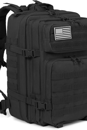 45L Military Tactical Backpacks  Army Assault Pack 3 Day Bug Out Bag Hiking Treeking Rucksack…