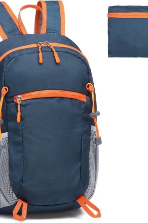 Hiking Daypack Packable, Camping Backpack Water Resistant Lightweight Polyester for Men Women Travel Outdoor
