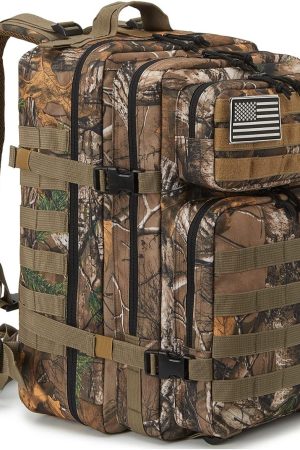 45L Military Tactical Backpacks  Army Assault Pack 3 Day Bug Out Bag Hiking Treeking Rucksack…